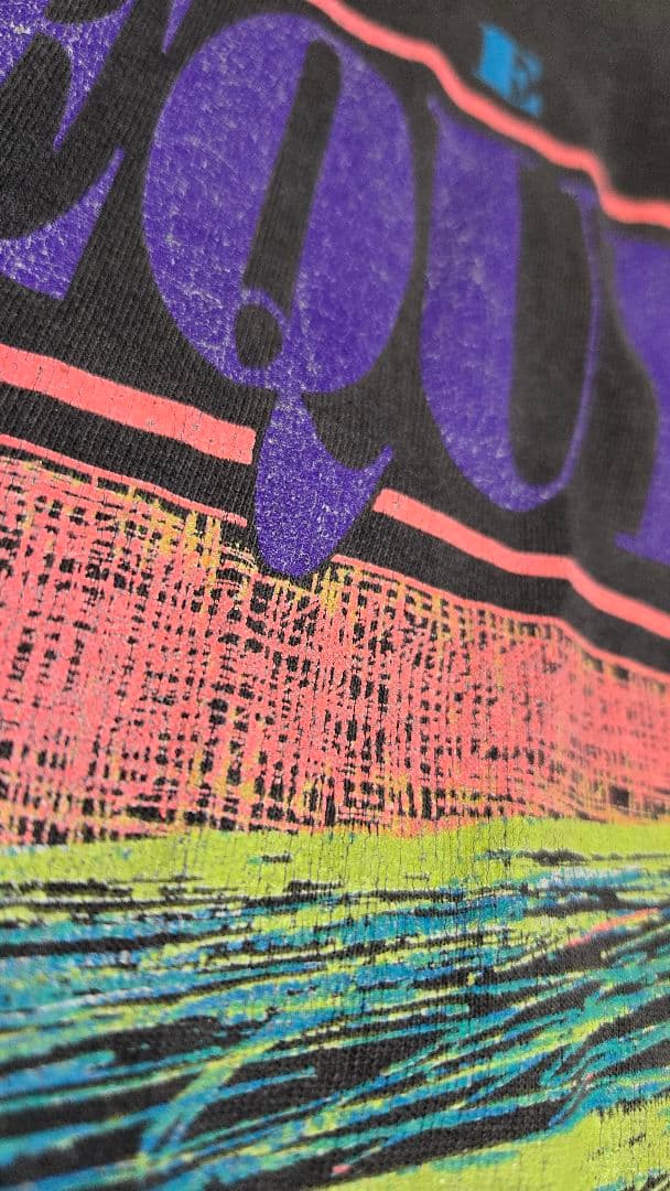 90s フェードTシャツ made in USA シングルステッチバックプリント
