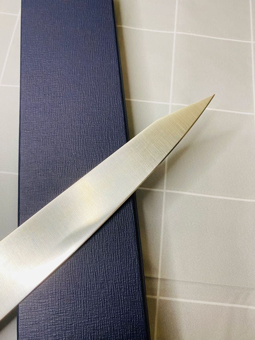 義弘作　筋引　270 包丁　AUS-8A ステンレス　山脇刃物製作所