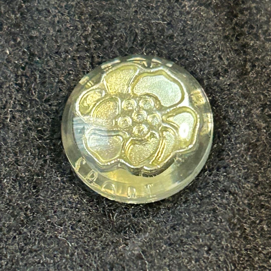 レオナール LEONARD ニット ワンピース モノグラム 蘭の花柄ボタン