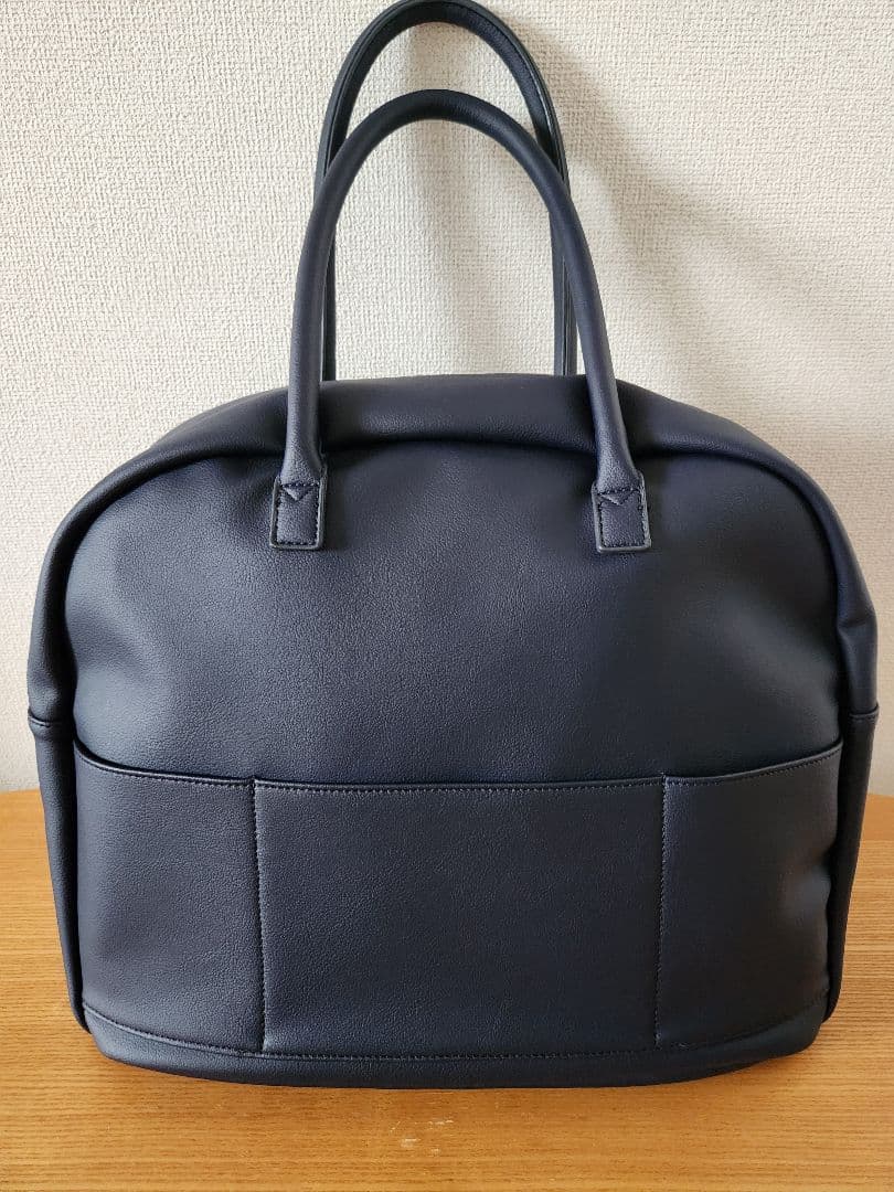 Aww サボテンヴィーガンレザーウィークエンドボストンバッグ (30L)NAVY