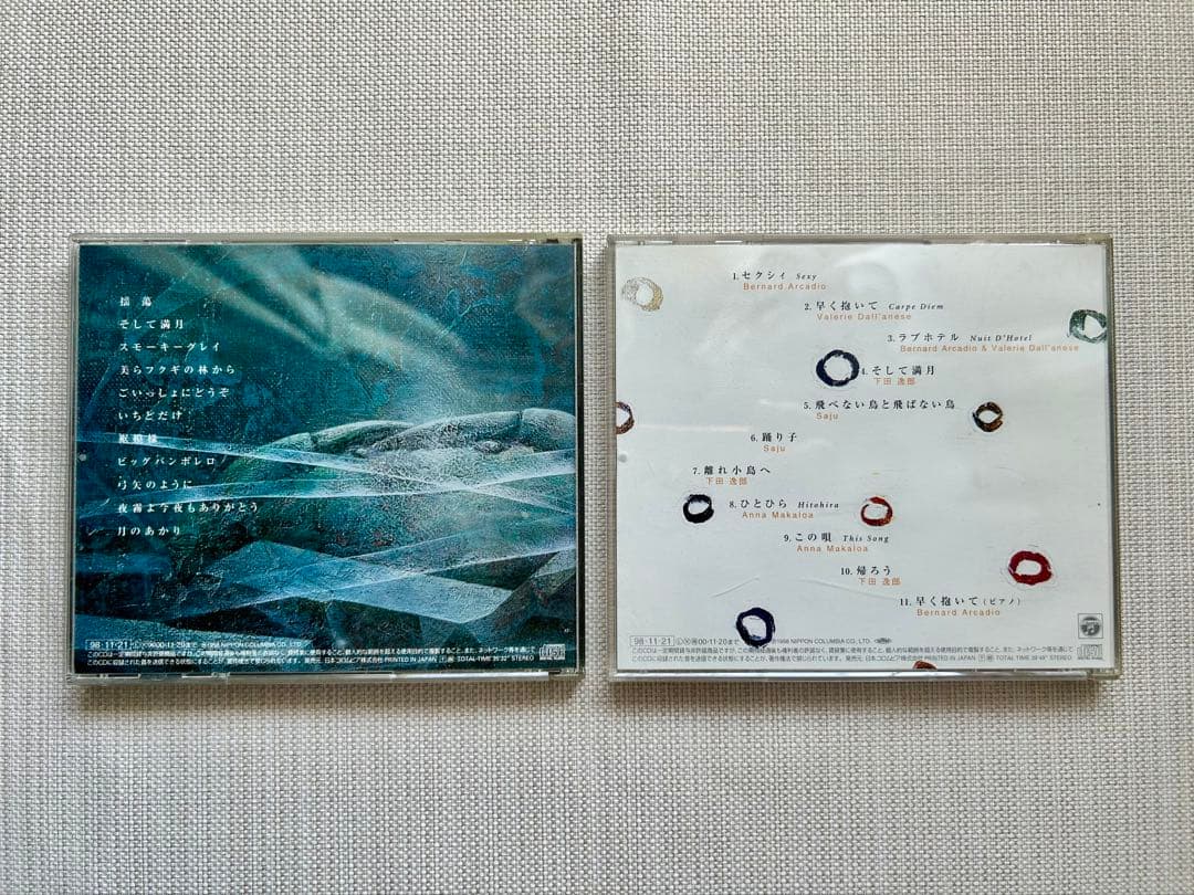 下田逸郎 CD 『いきのね』『PARIS 湯玉 HAWAI』2枚組