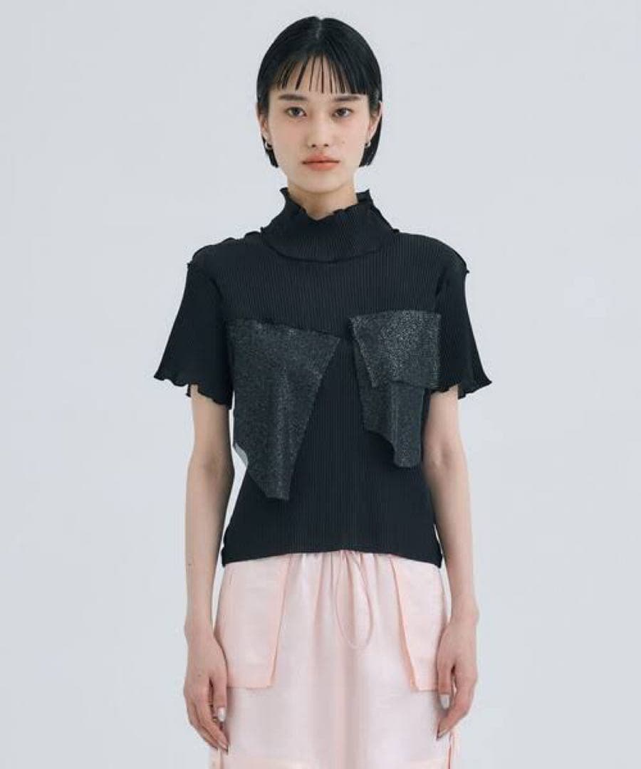 コトハヨコザワstudious 別注 Glitter high neck top