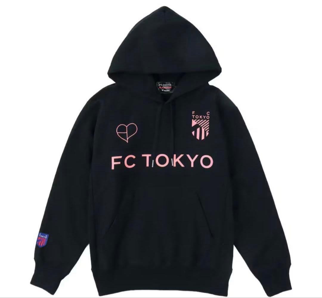 M*u様 FC東京×BLACKPINK ブラック ロゴ フーディ【Mサイズ】