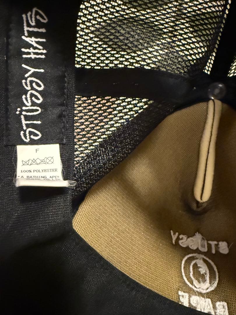 Stussy×BAPE キャップ