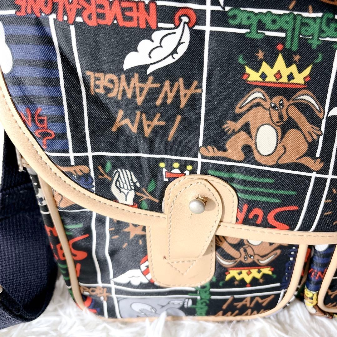 【極美品】 カステルバジャック ショルダー メッセンジャー バッグ 動物