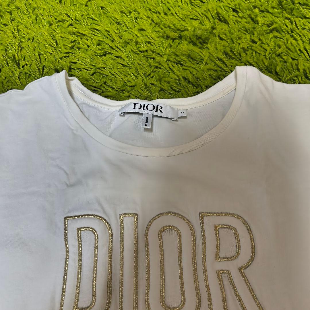 Dior ディオール　ロゴ ホワイト Tシャツ　キッズ　レディース　早いもの勝ち