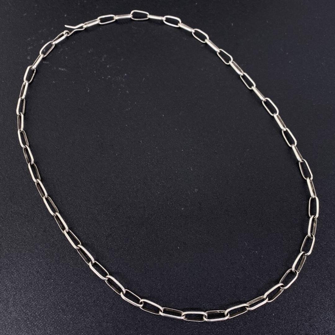 NAVAJO VINATGE シルバーフック あずきチェーンネックレス 55cm