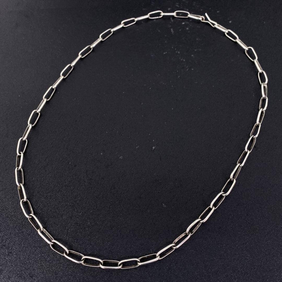 NAVAJO VINATGE シルバーフック あずきチェーンネックレス 55cm