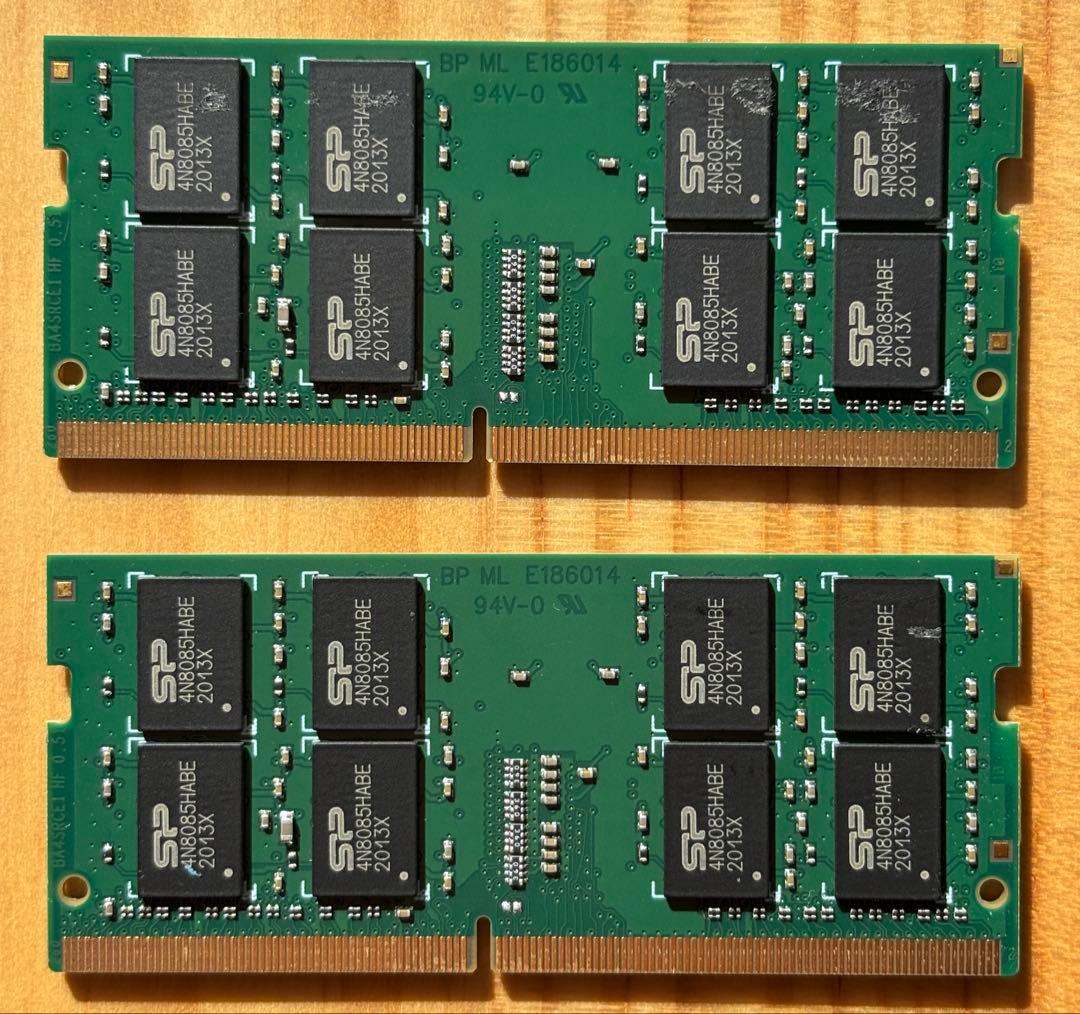 SP DDR4 2400 16GB メモリ 2枚