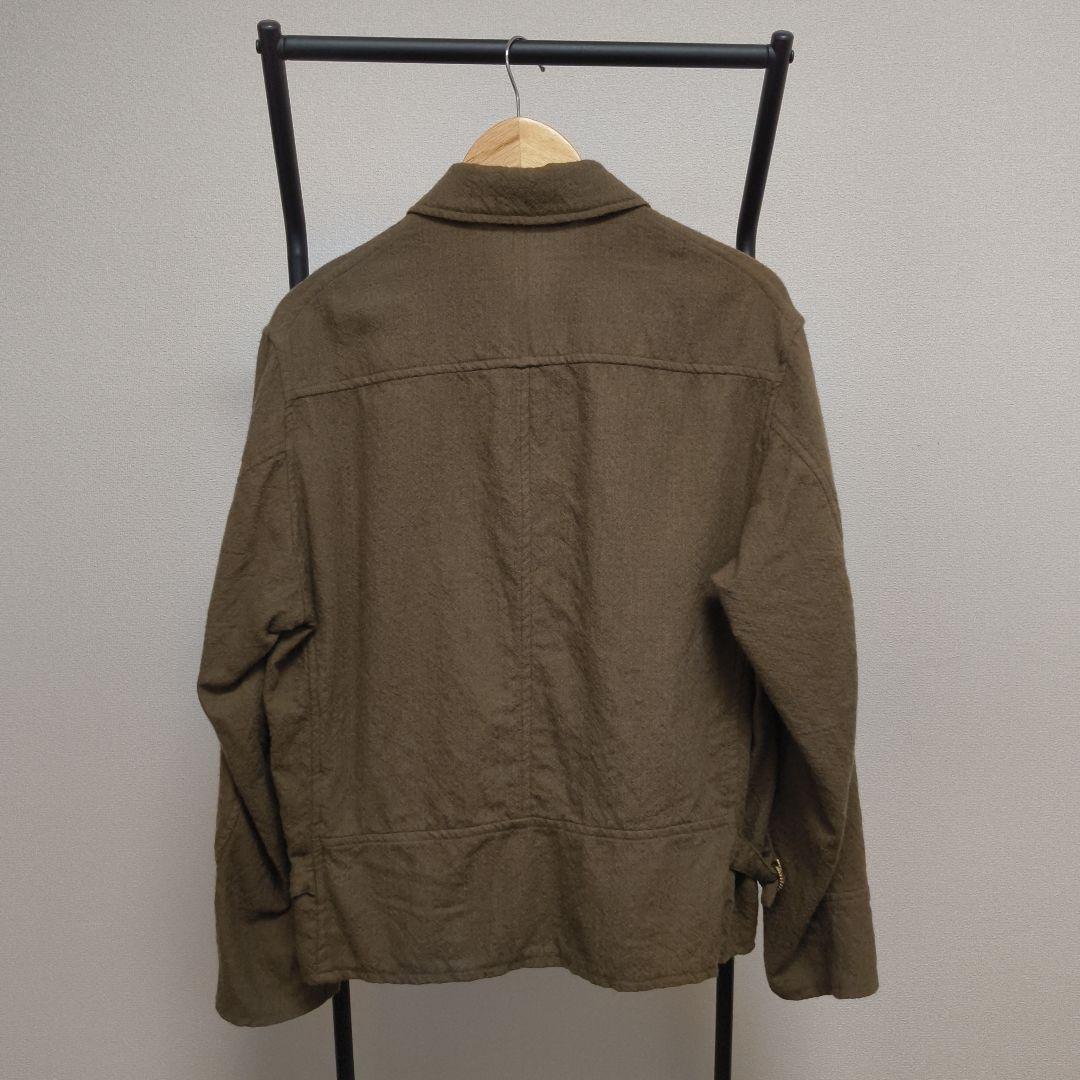 23AW COMOLI KHAKI縮絨ウール ジップショートジャケットsize1