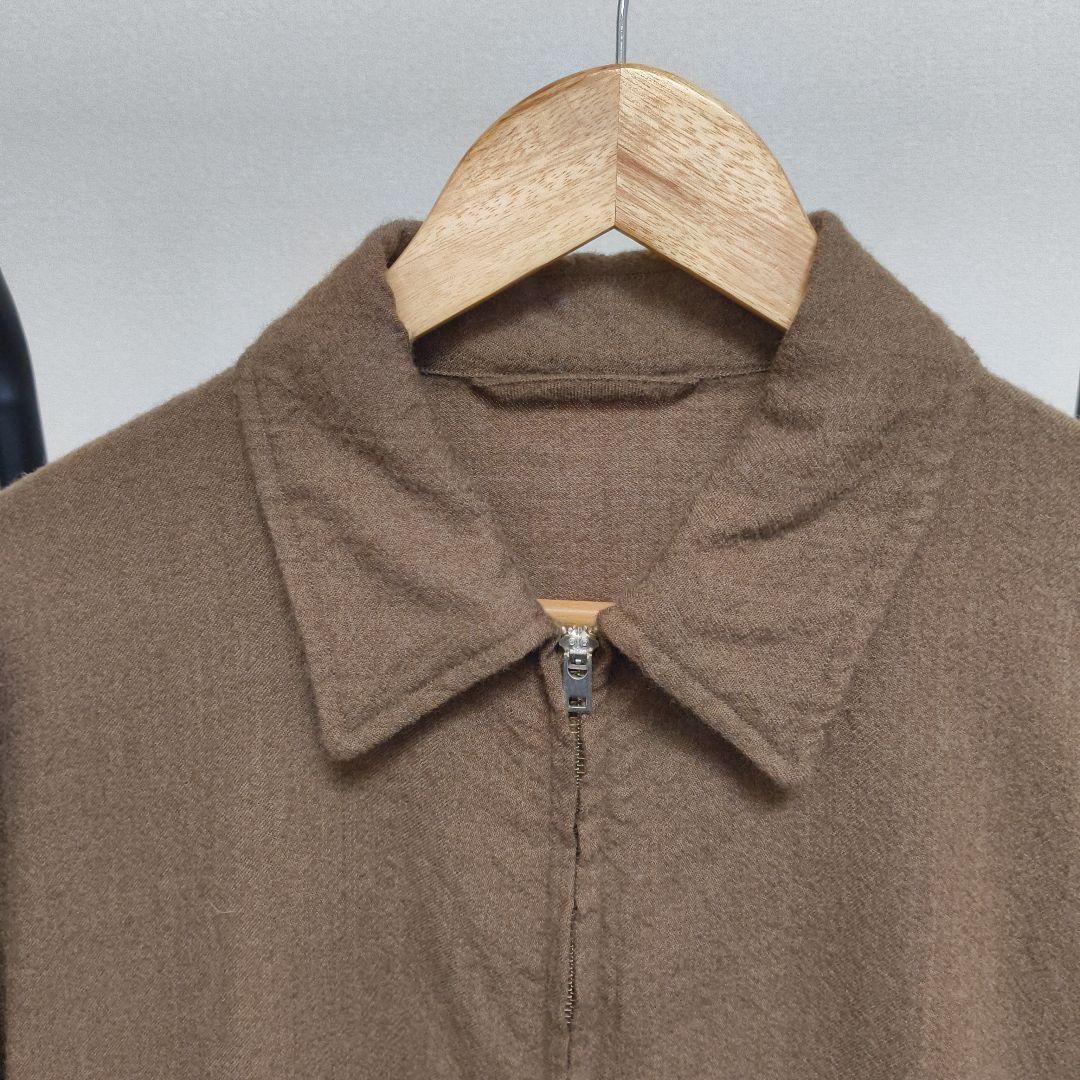 23AW COMOLI KHAKI縮絨ウール ジップショートジャケットsize1