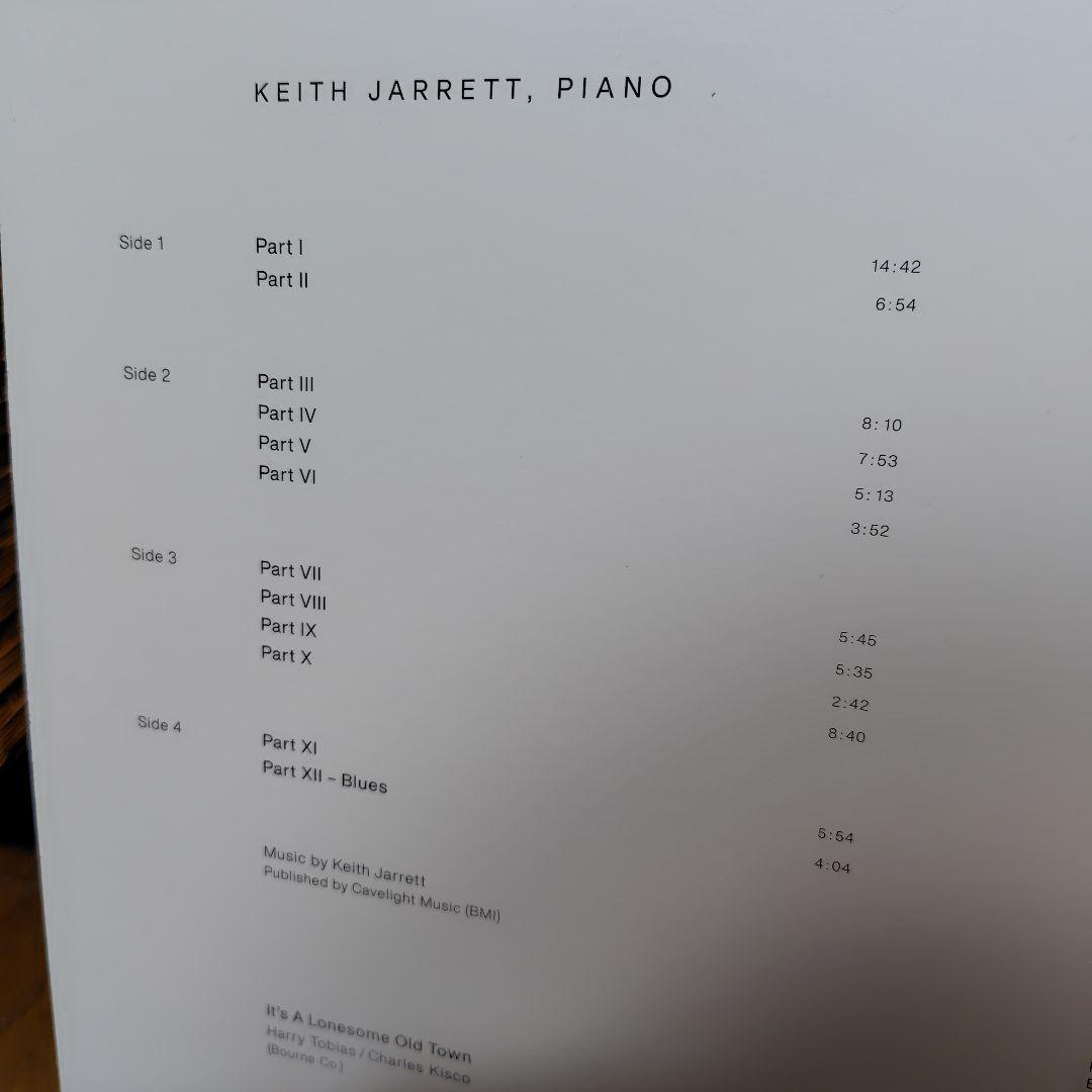 KEITH JARRETT BUDAPEST CONCERT 2LP　アナログ盤