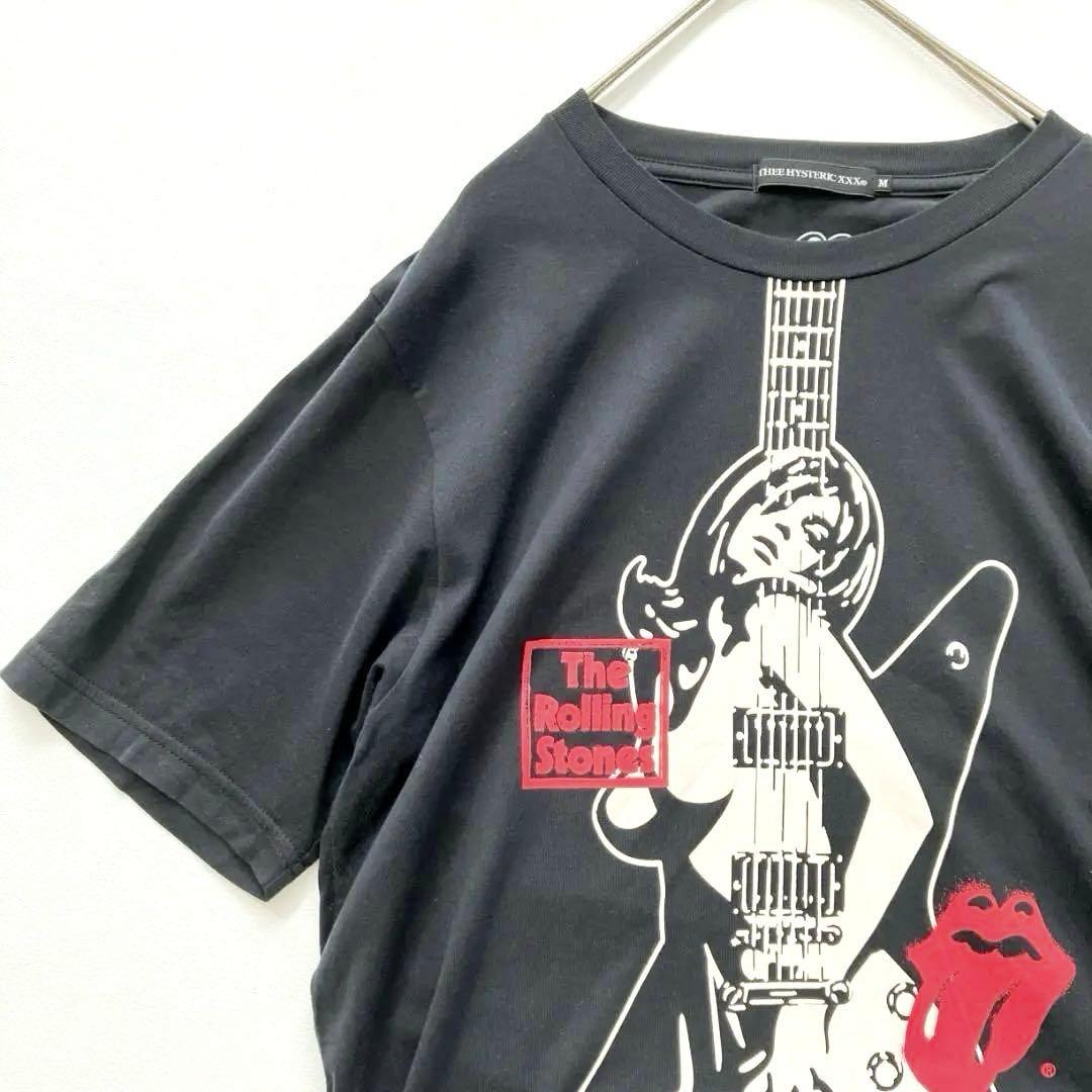 【大人気】ヒステリックグラマー ローリングストーンズコラボ ギターガールTシャツ