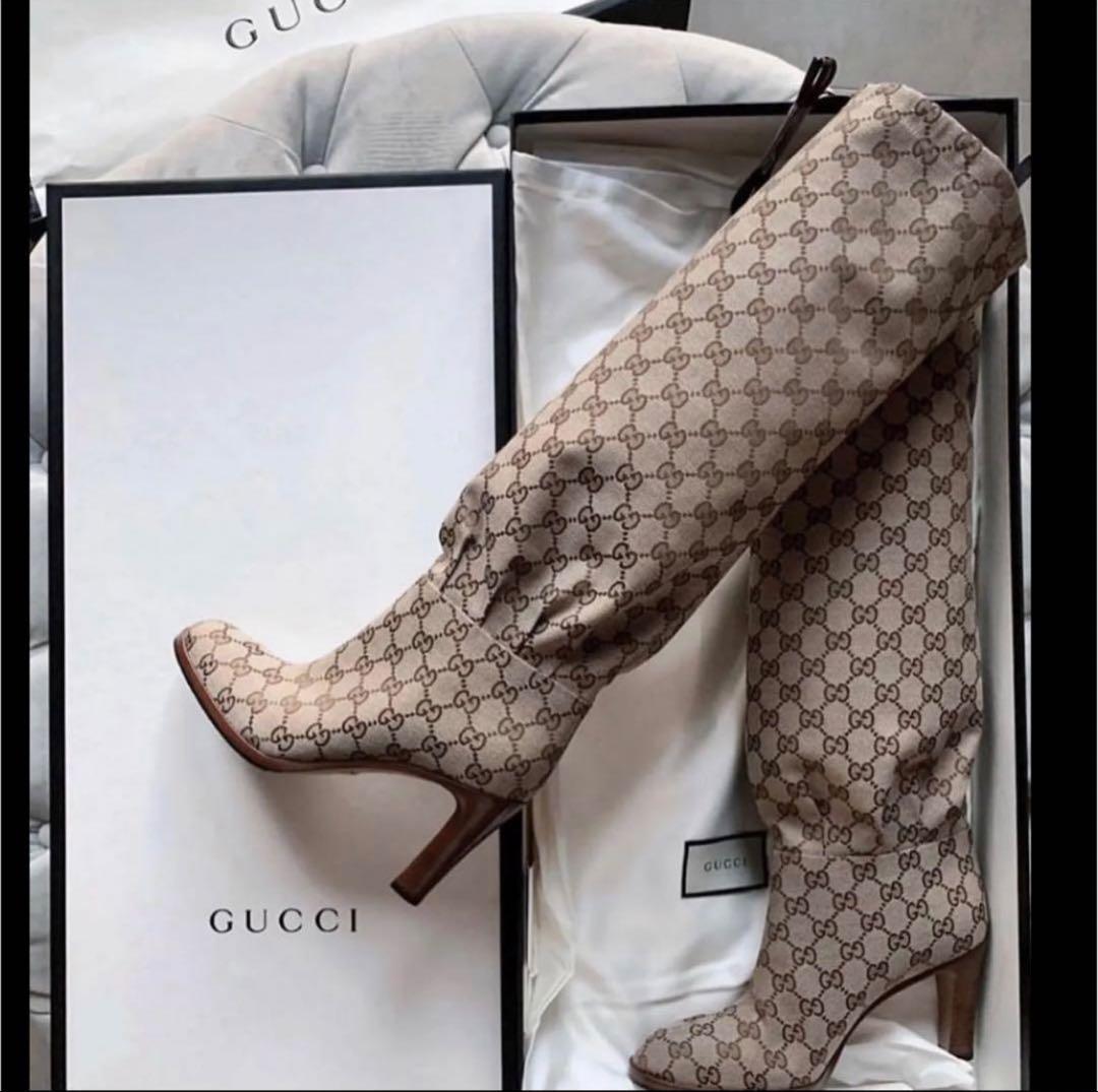 P*P様 ⭐️15万→3.3万〜値下げ大特価/私物GUCCIキャンバスロングブー