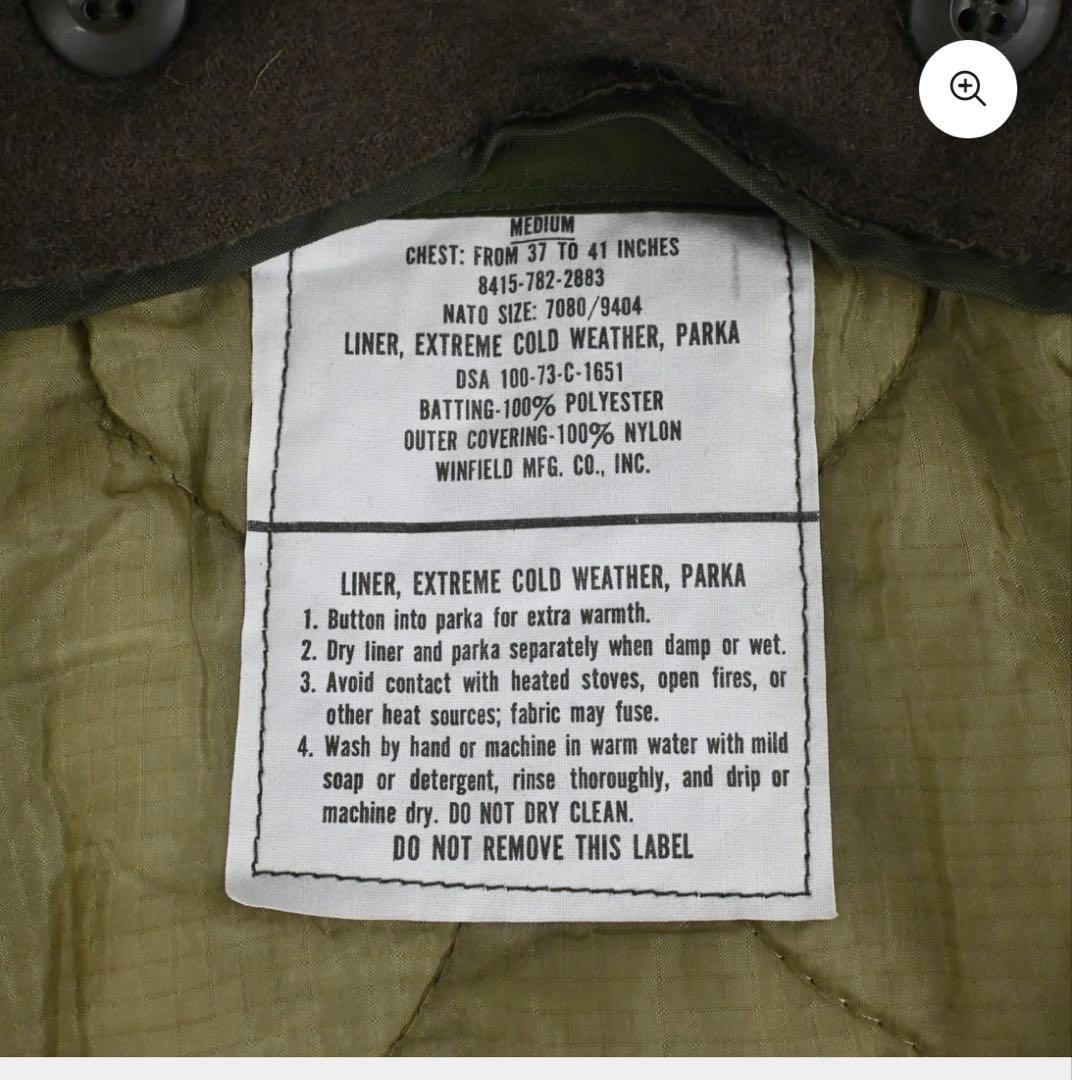 ぎ*ん様 M-65 FIELD PARKA FULL SET NONWASH モ