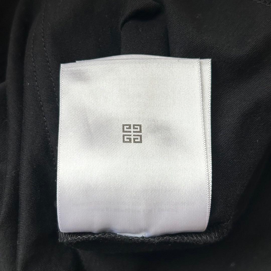 ダグあり極美品✨【Givenchy】Tシャツ　ロゴ　刺繍　プリント　ブラック　M
