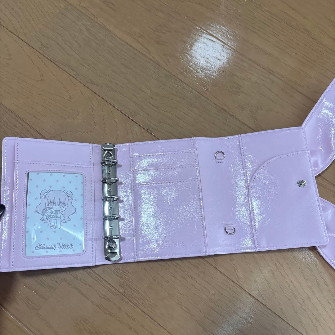 idang club 手帳　ポシェット　サクラピンク　シール帳
