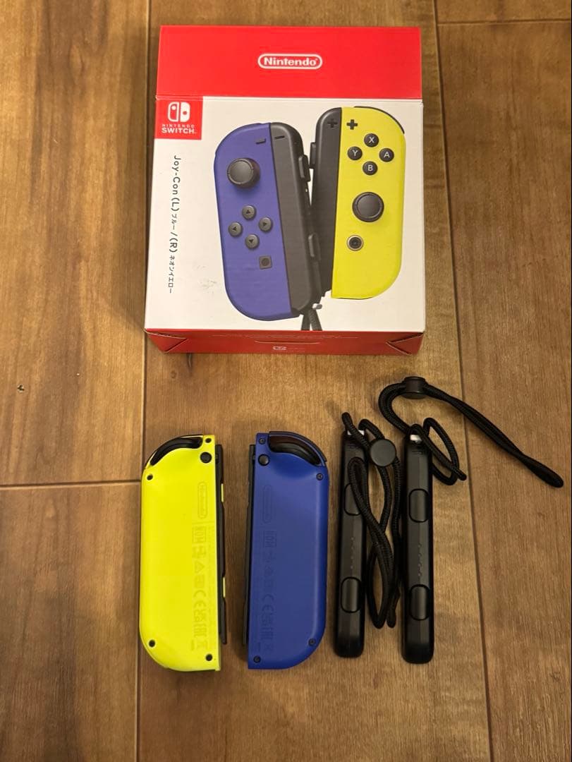 《純正・箱付》NintendoSwitchJoy-Conブルー/ネオンイエロー