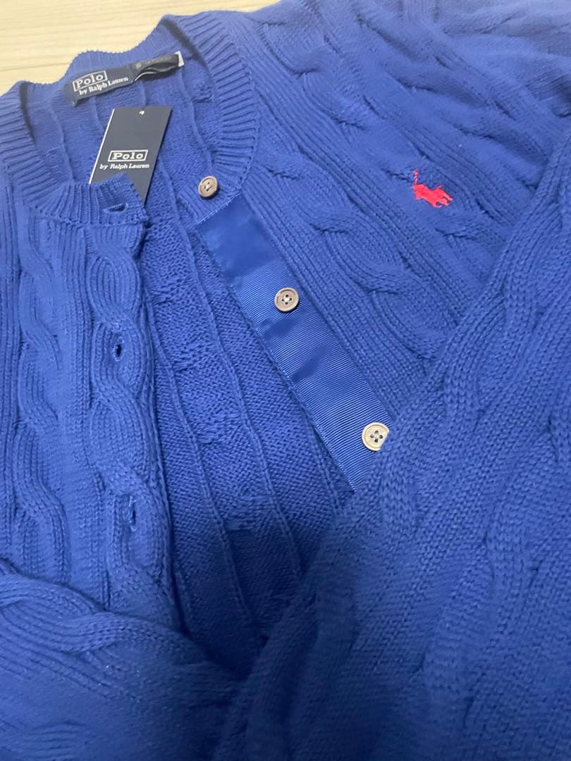 Polo by Ralph Laurenケーブルニットカーディガン
