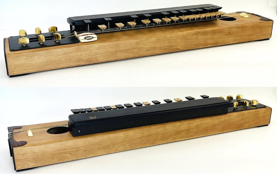 ZEN-ON 冴 全音高級大正琴 エレキ和楽器 6弦楽器 27鍵／5〜6♯ 桐材