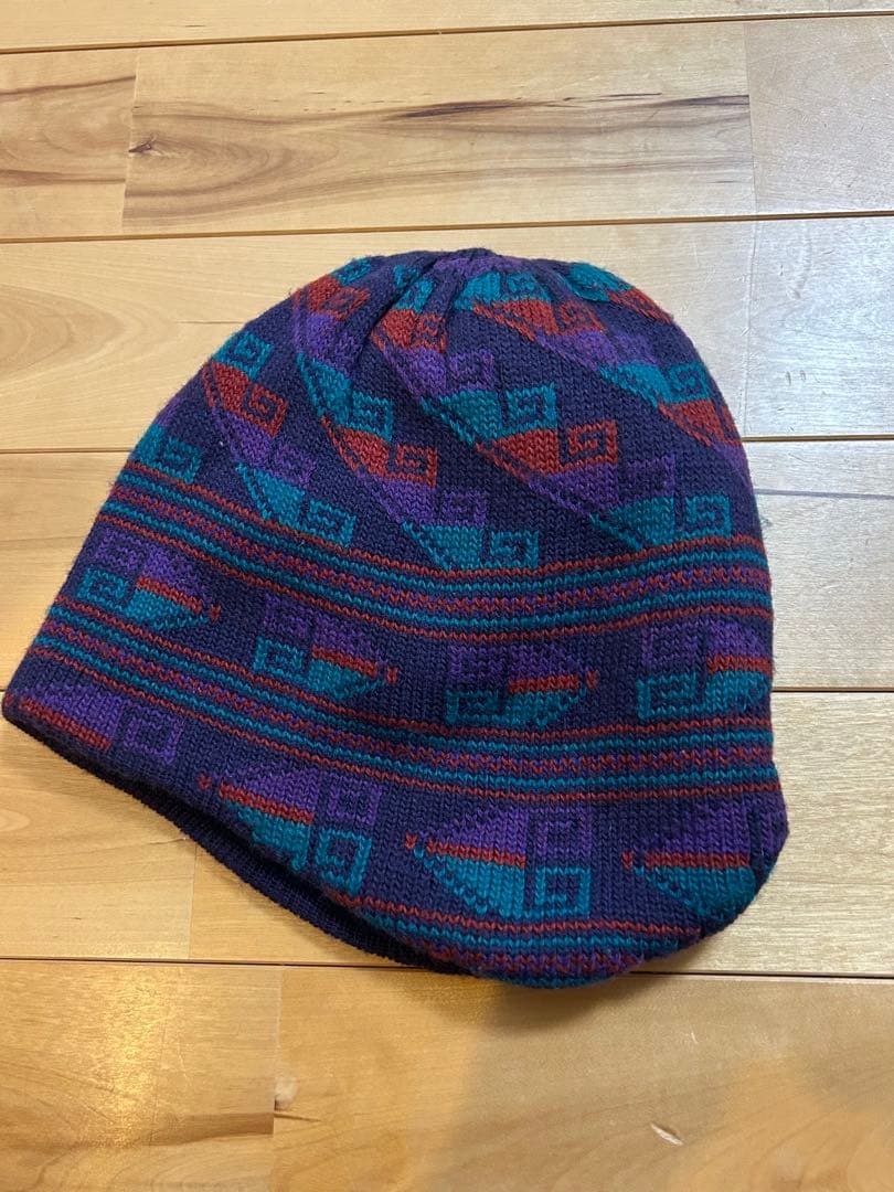 美品 ヴィンテージ パタゴニア L ビーニー フリース ウール ニット帽