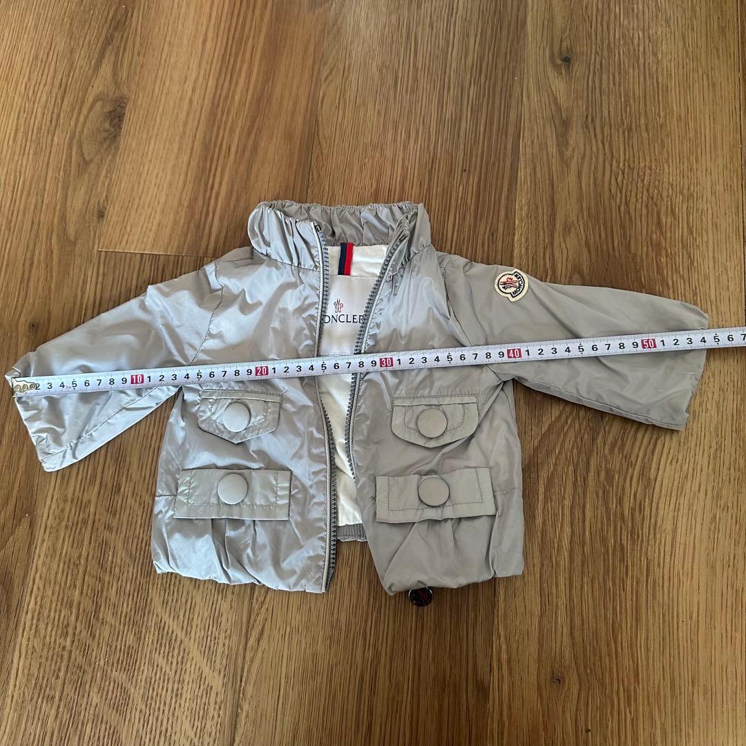 MONCLER グレー ジャケット 60〜70cm 3-6ヶ月