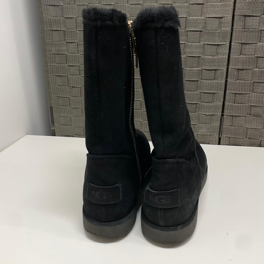 h*︎様 UGG ブラックムートンブーツ サイドファスナー付き