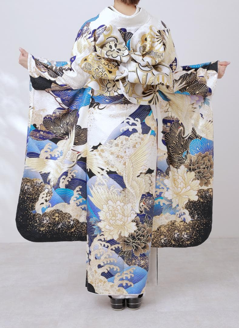 ≪美品≫正絹　振袖9点フルセット【861】【160cm~170cmの方用】