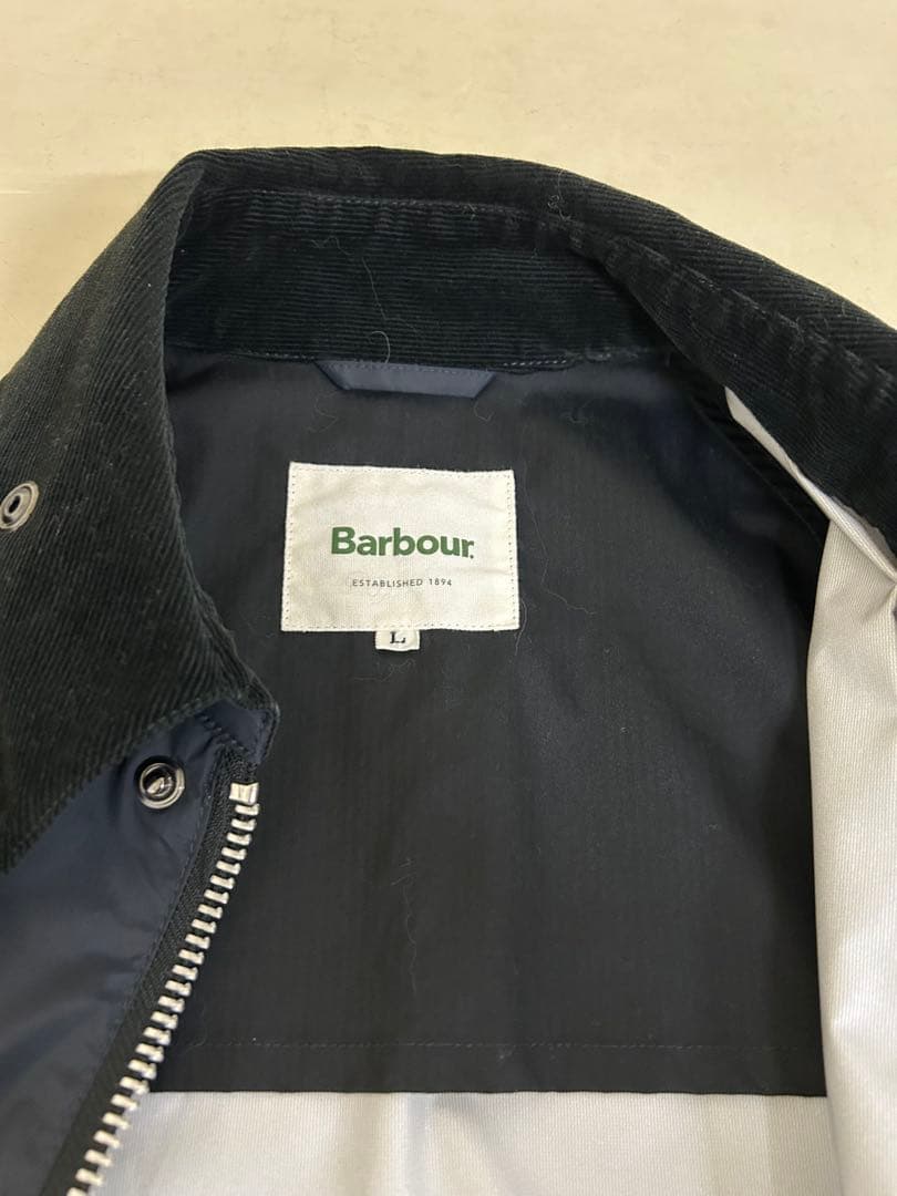 Barbour ネイビー ジャケット Lサイズ