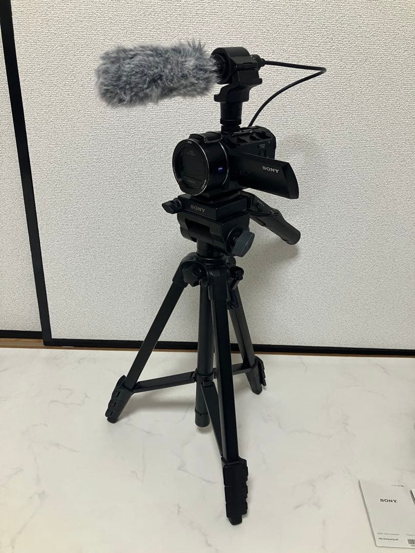 K*u様 SONY FDR-AX45 4K ビデオカメラ ブレ補正　三脚　ECM