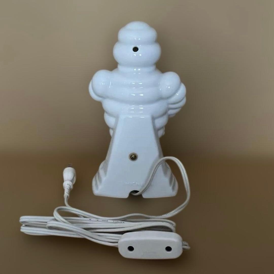 た*ね様 【ジャンク品】ミシュラン　ビバンダム　 陶器製置き物_旧ライト　高さ約