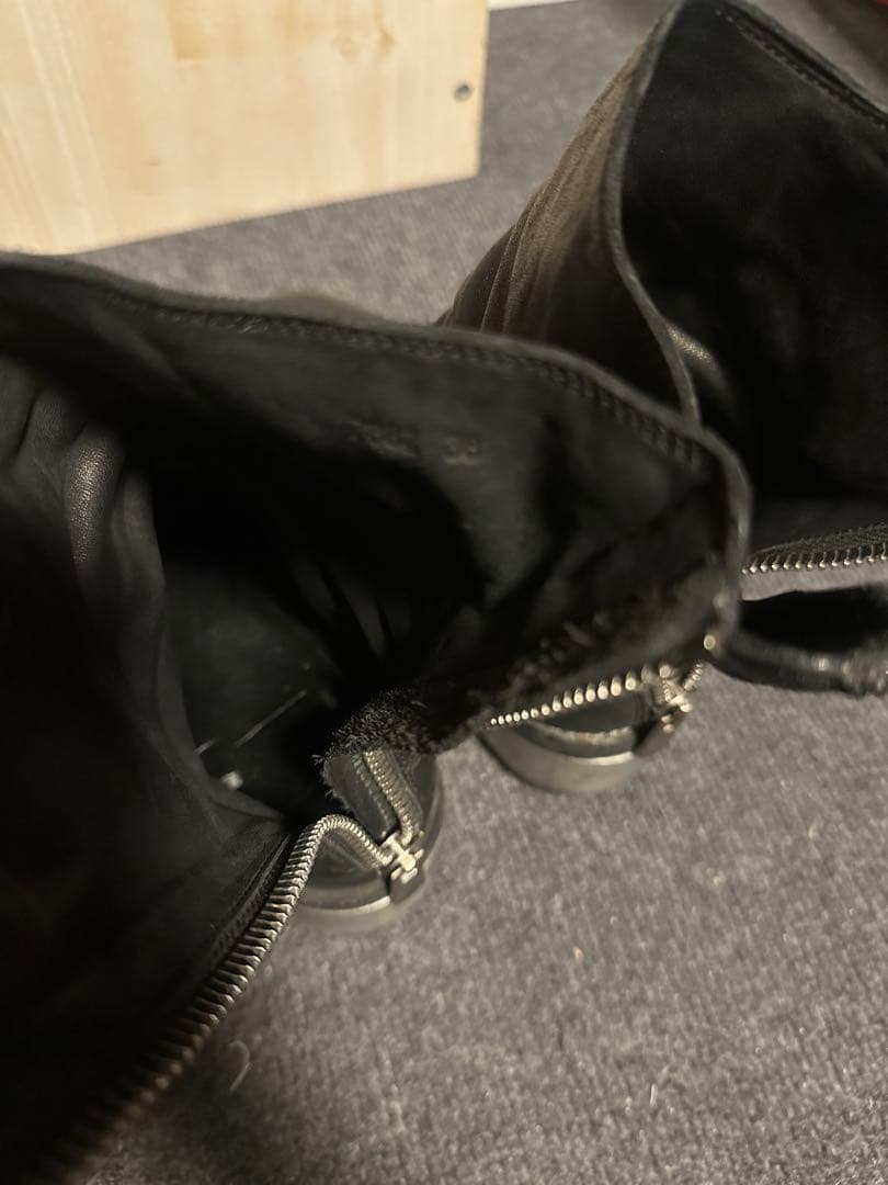 希少美品GUIDI 788Z メタルヒール ブーツ レッド38