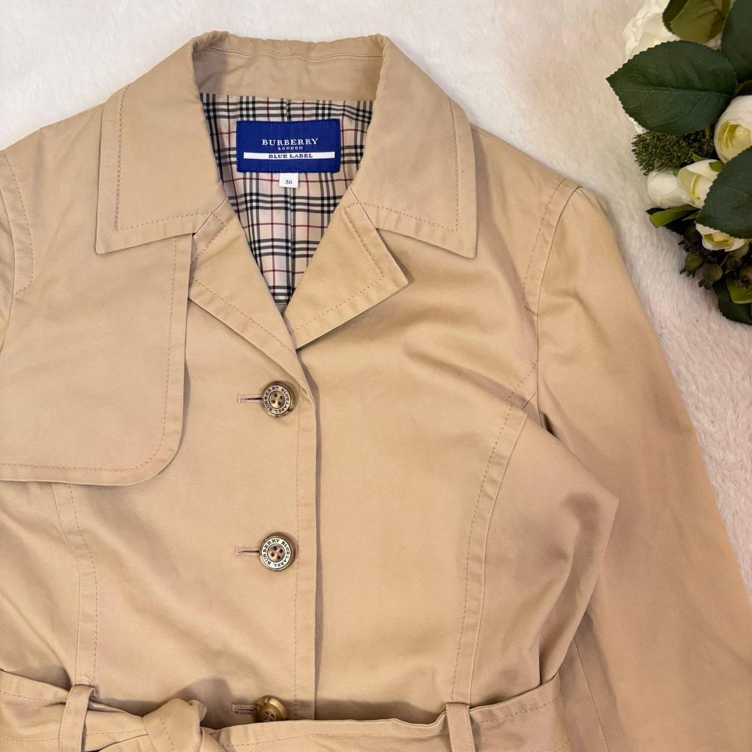 Burberry Blue Label トレンチコート ベージュ ノバチェック