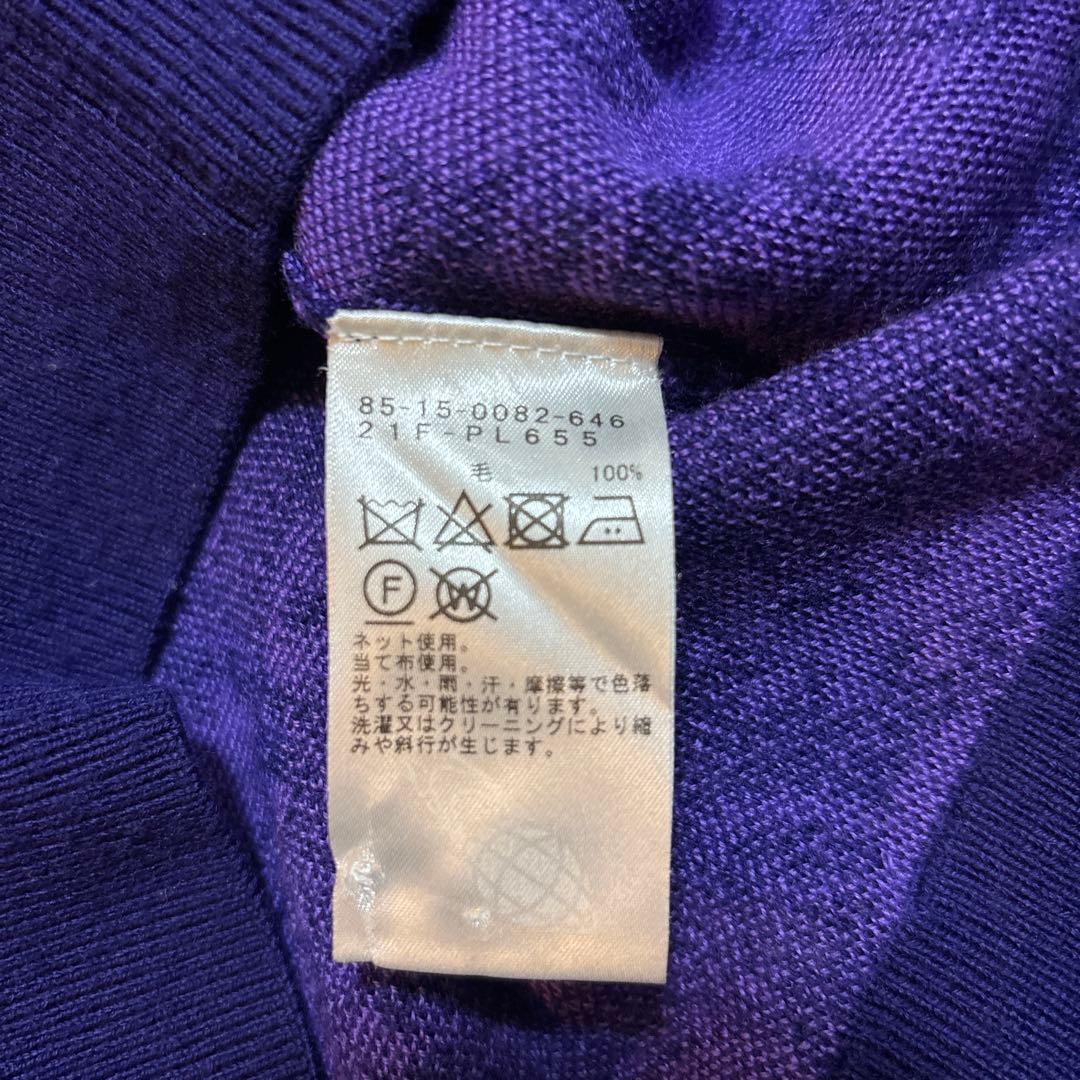 BEAMS GOLF ペイズリー柄 ロゴセーター 総柄 ワッペン 刺繍 ロゴ L