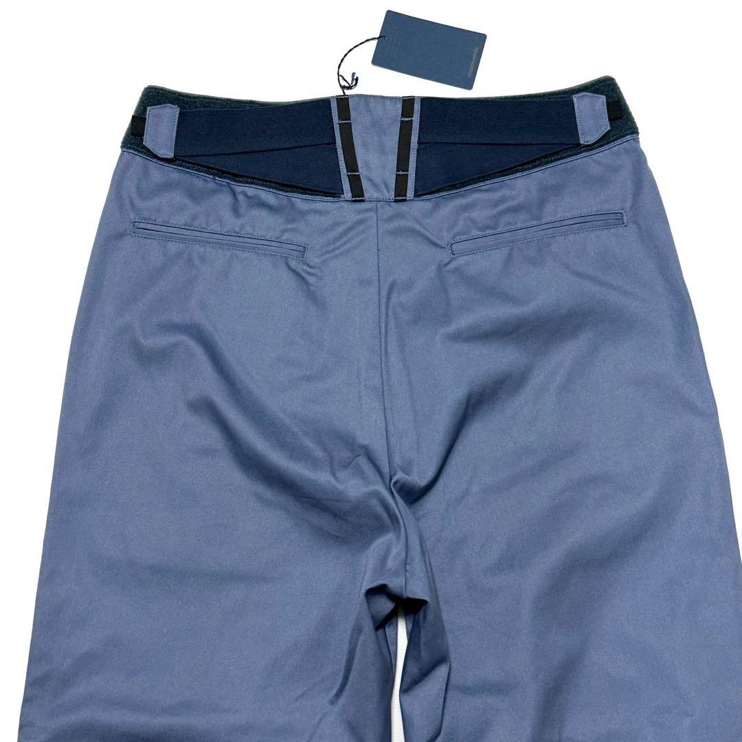 【未使用・タグ付き】 meanswhile コルセットパンツ 日本製 ブルー系