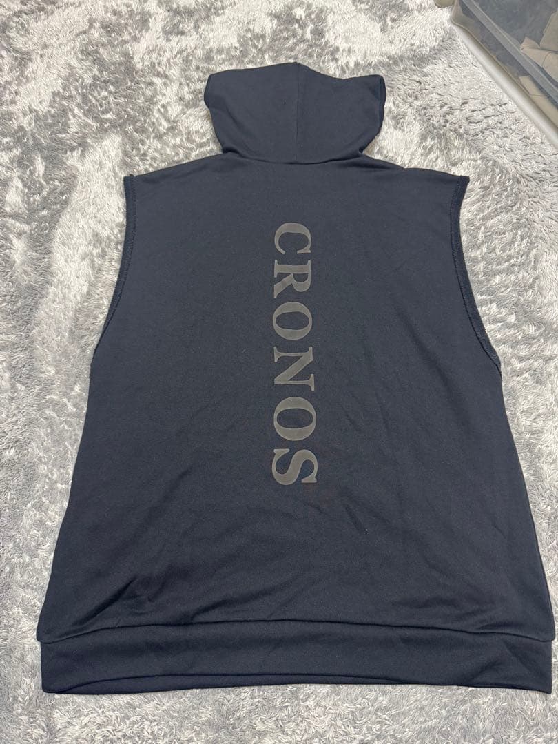 CRONOS フード付きノースリーブ M ブラック