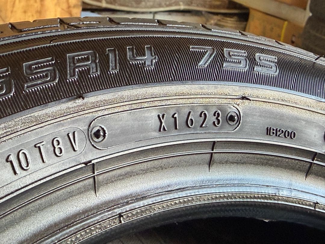 タイヤ・ホイール (586)155/65R14 DUNLOP EC202 SUMMER TIRES