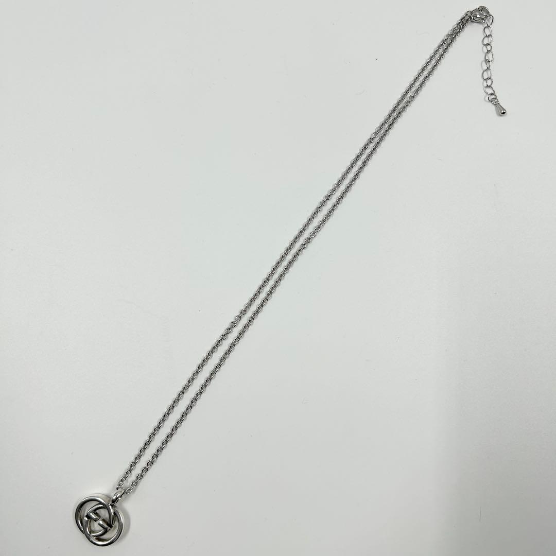 美品✨　グッチ　ネックレス　インターロッキング　シルバー GG Ag 925