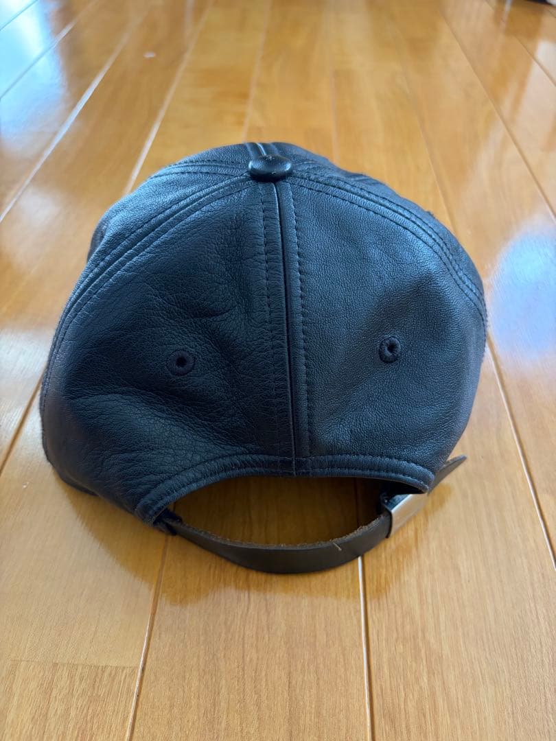 帽子 Supreme Leather Classic Logo 6-Panel Cap