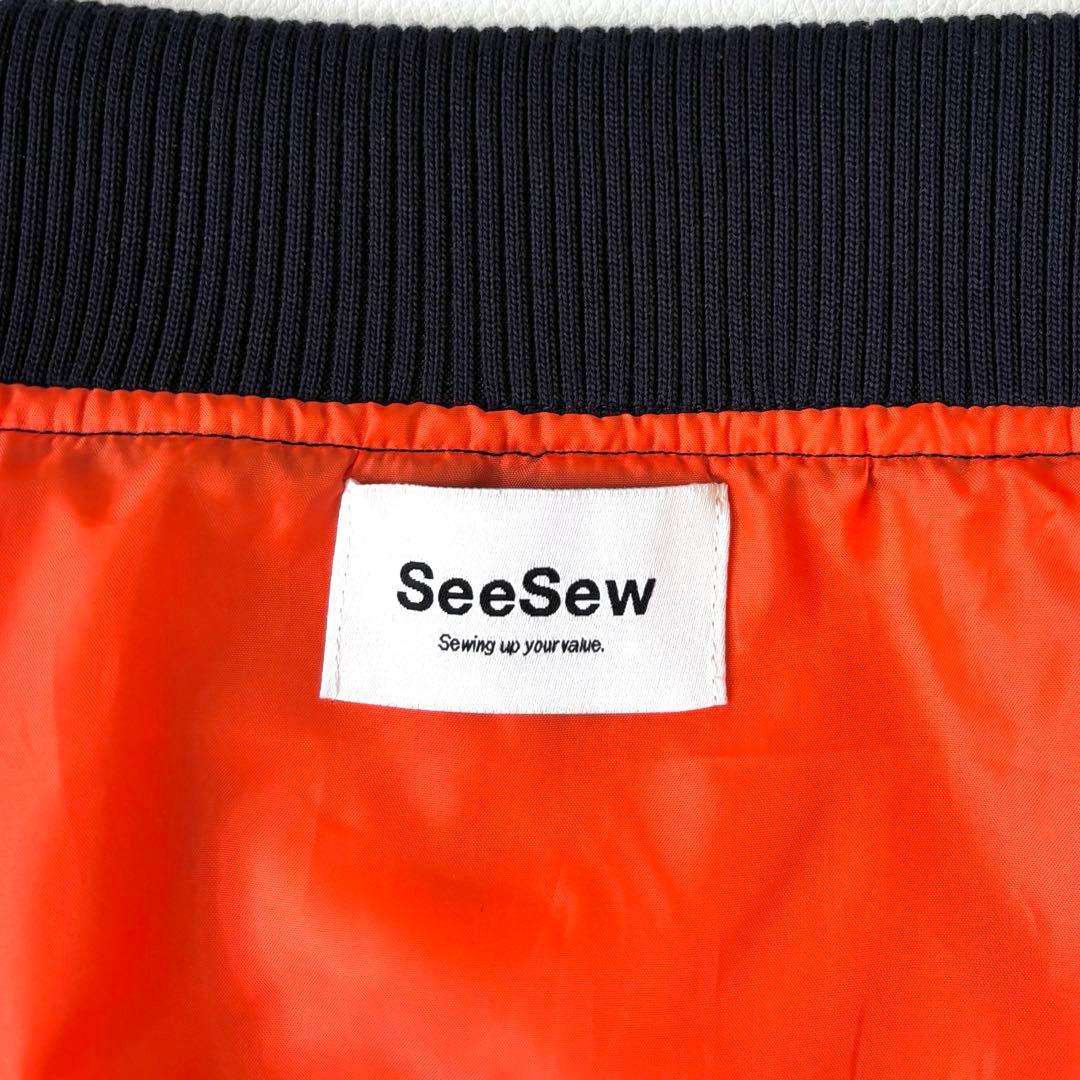 SeeSew シーソー OVERSPEC MA-1 JACKET L