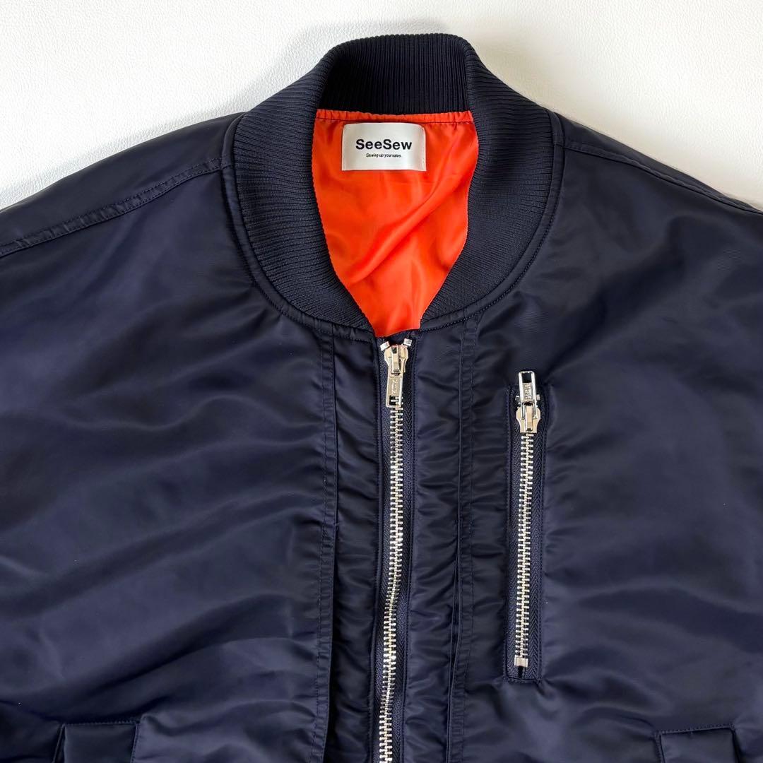 SeeSew シーソー OVERSPEC MA-1 JACKET L