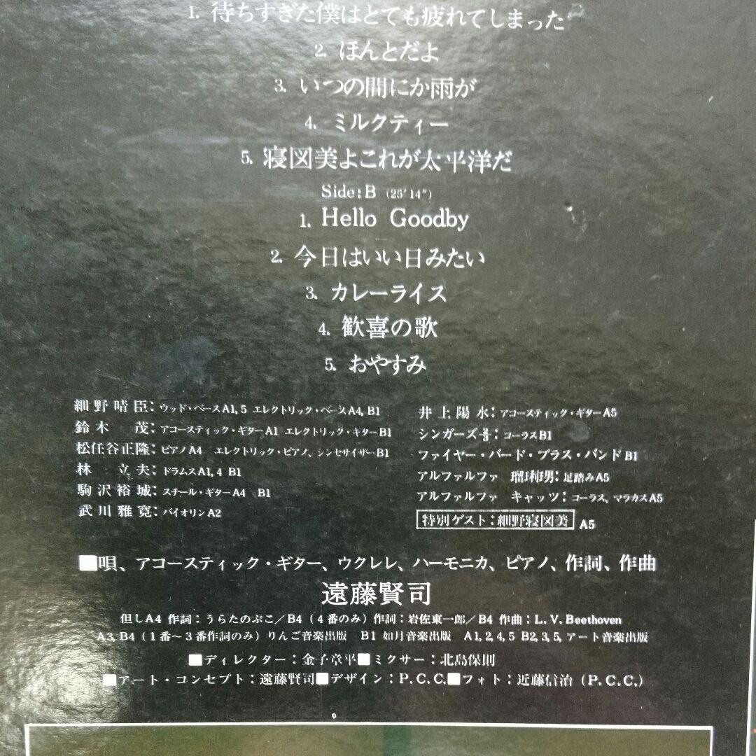 遠藤賢司  LP  歓喜の歌  リサイタル