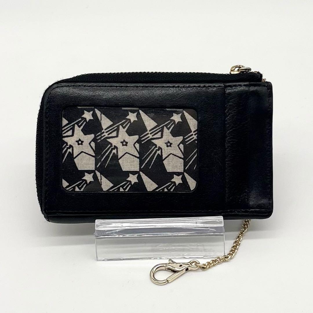 【美品】 ANNA SUI レザー ケース カードケース パスケース 黒