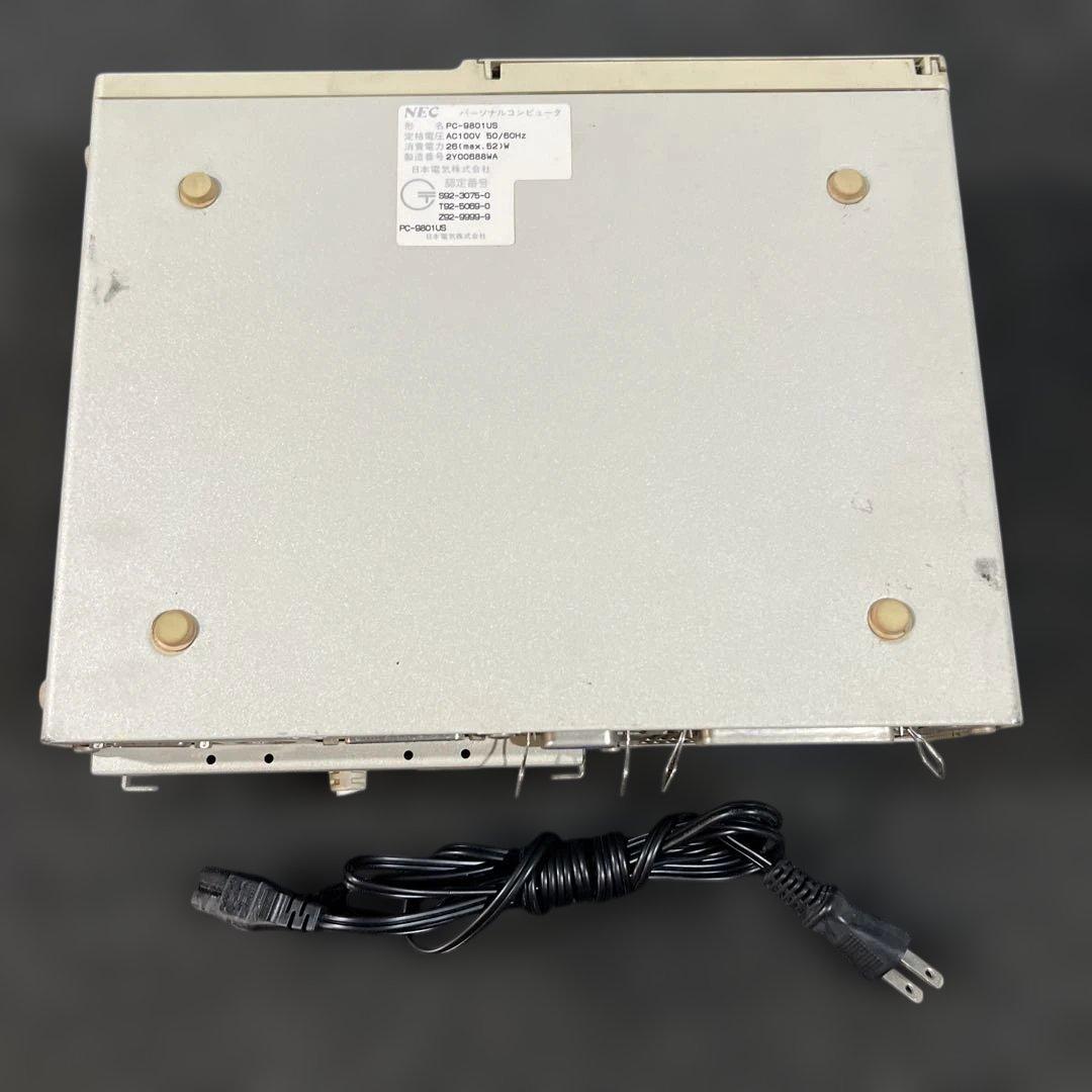 NEC PC-9801US 3.5インチFD版 通電確認済 昭レトロ 旧PC
