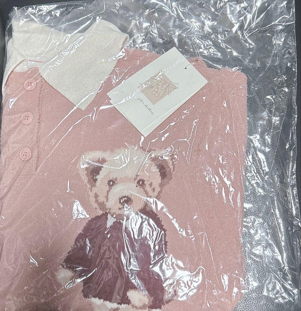 SNIDEL  Bearニットプルオーバー ピンク