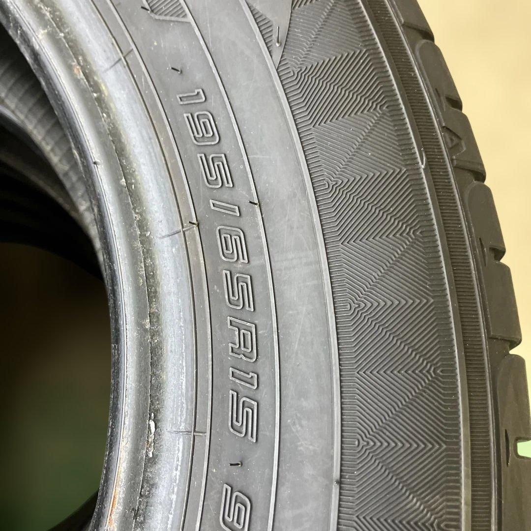 ダンロップ RV504 195/65R15 15年製 4本セットバリ山夏タイヤ