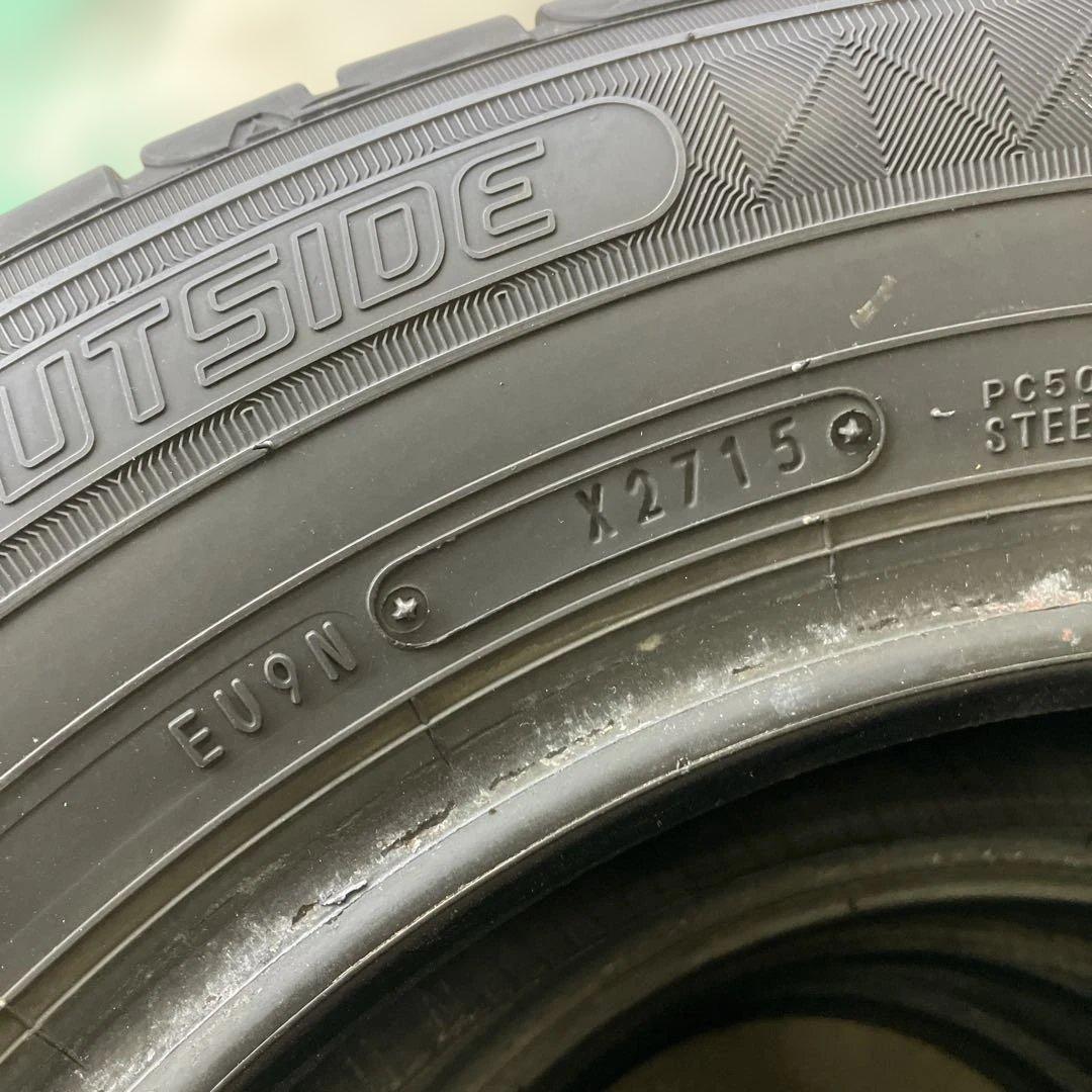 ダンロップ RV504 195/65R15 15年製 4本セットバリ山夏タイヤ