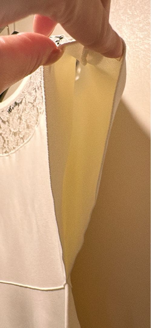 VALENTINO ホワイト レース 半袖 ワンピース