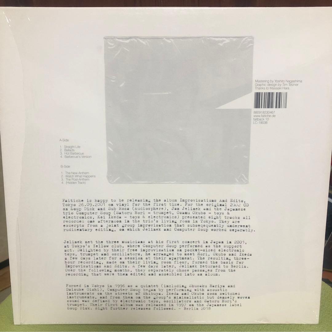 洋楽 Jan Jelinek Improvisations And Edits LP