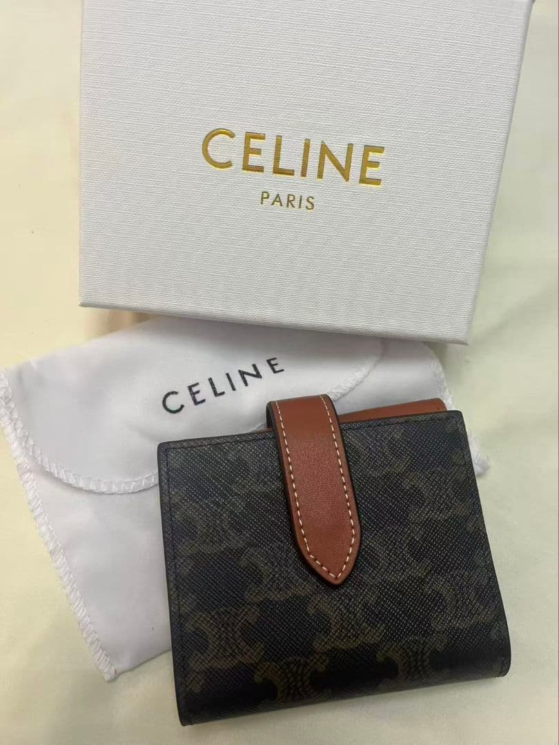 CELINE セリーヌ レザー ミニ財布